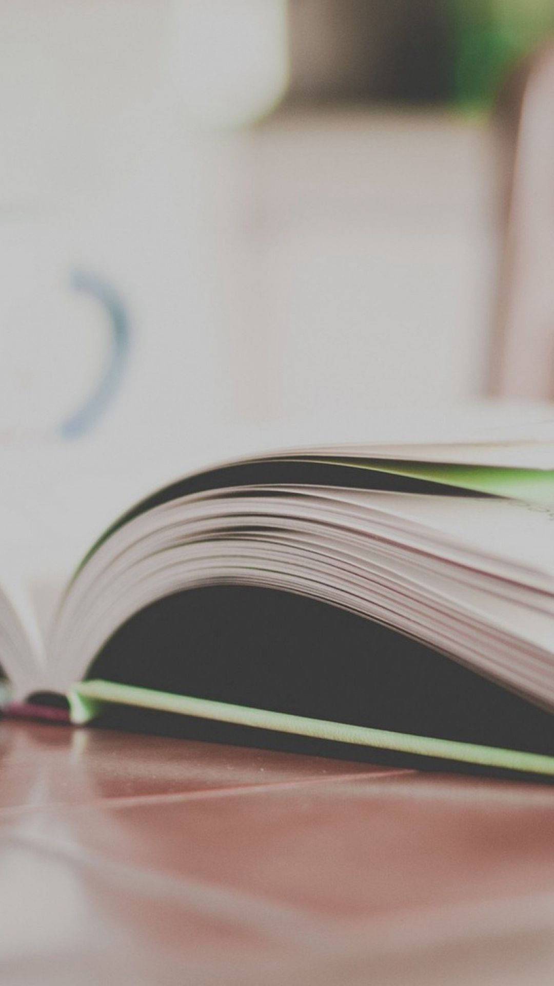 Offenes Buch, Seiten, Nahaufnahme, Unschärfe, Minimalismus, Android-Hintergrundbild