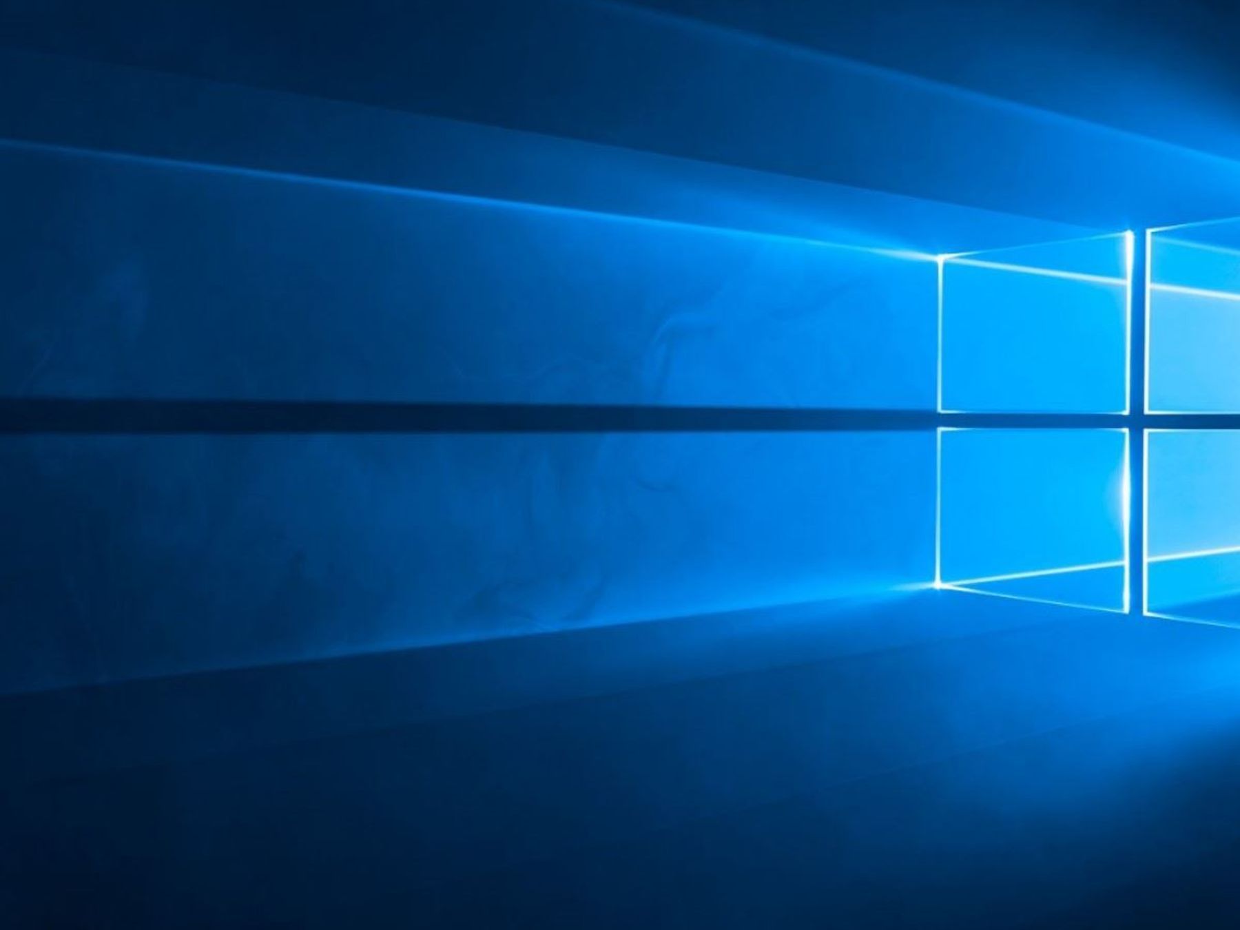 Windows 10, Windows-Logo, Lichtstrahlen, Blau, Hintergrundbild für iPad und Tablet