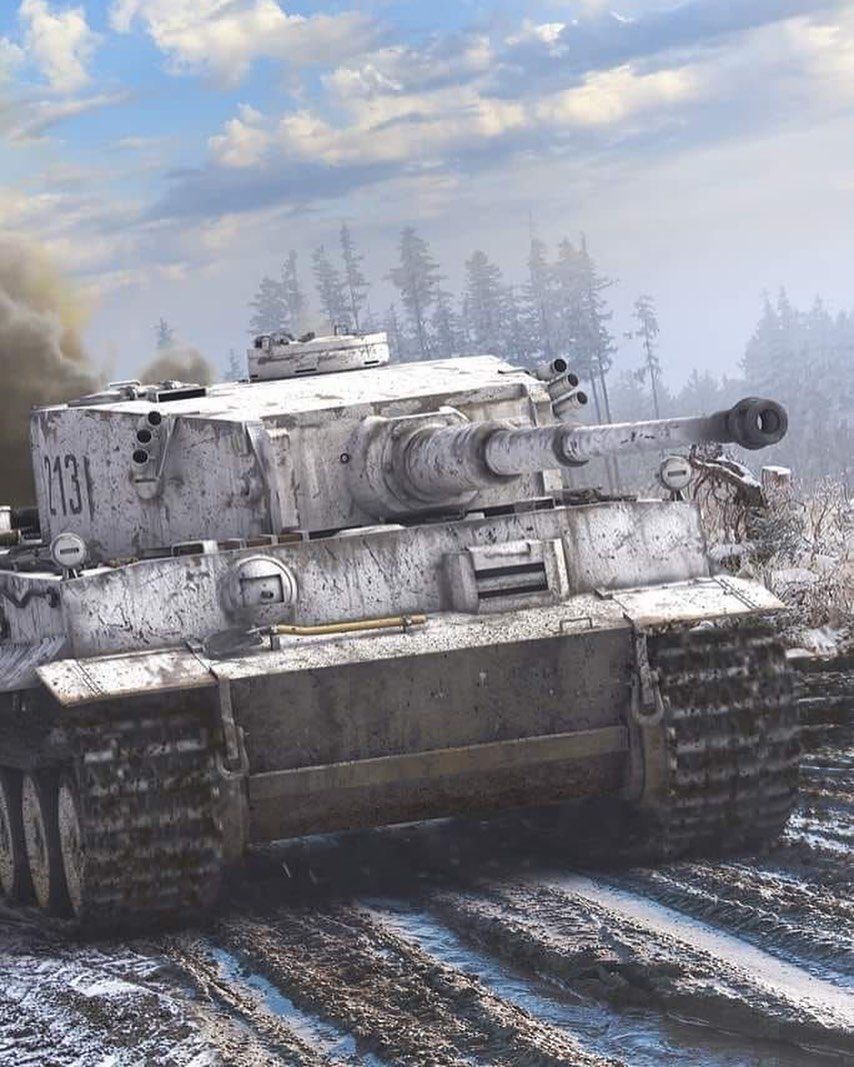 Tiger I, Wintertarnung, Schnee, Zweiter Weltkrieg, HD, iPad-Hintergrundbild