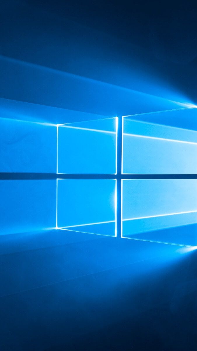 Windows 10, Windows-Logo, Hochformat, Blau, Hintergrundbild für iPhone und Android