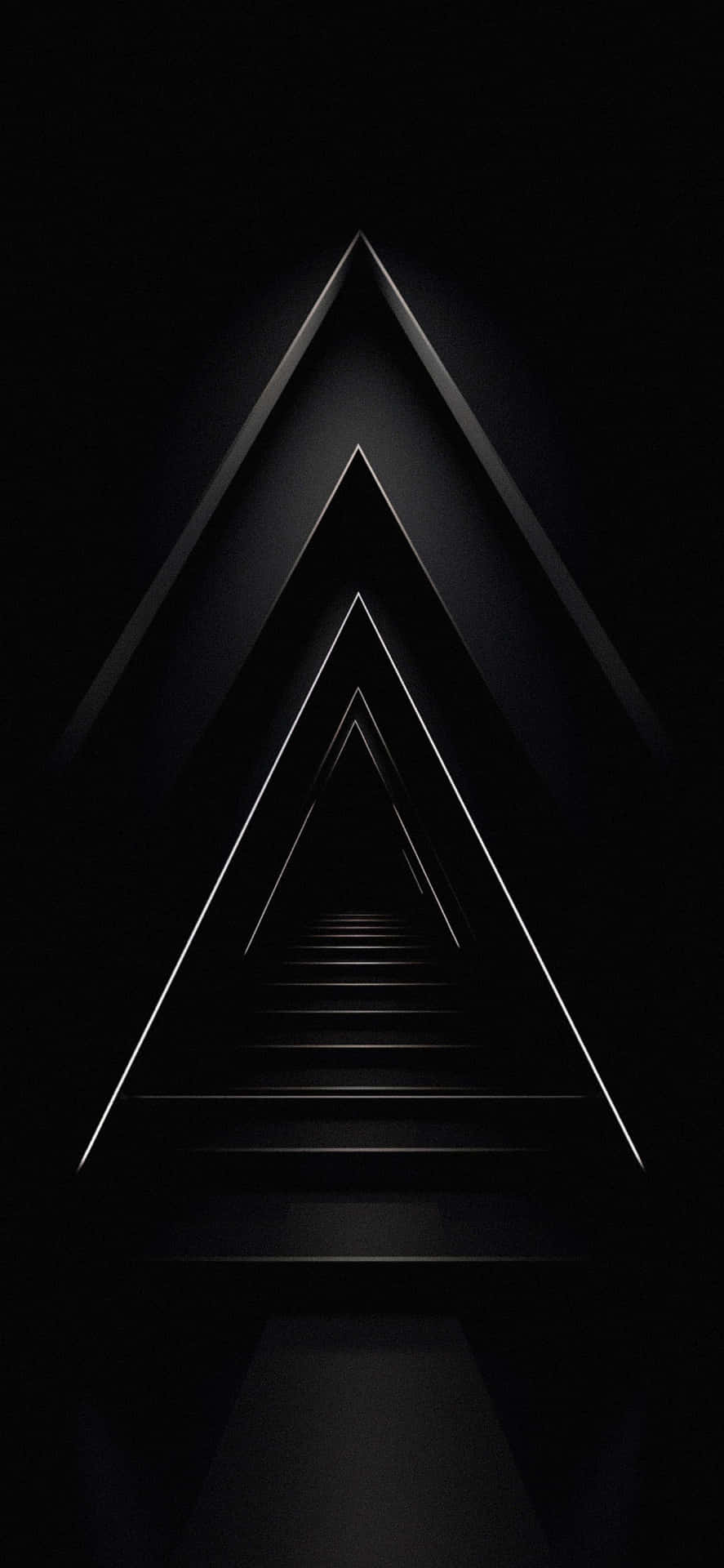 Dreiecke, Geometrisch, Schwarz, Minimalistisch, HD, Handy-Hintergrund im Hochformat