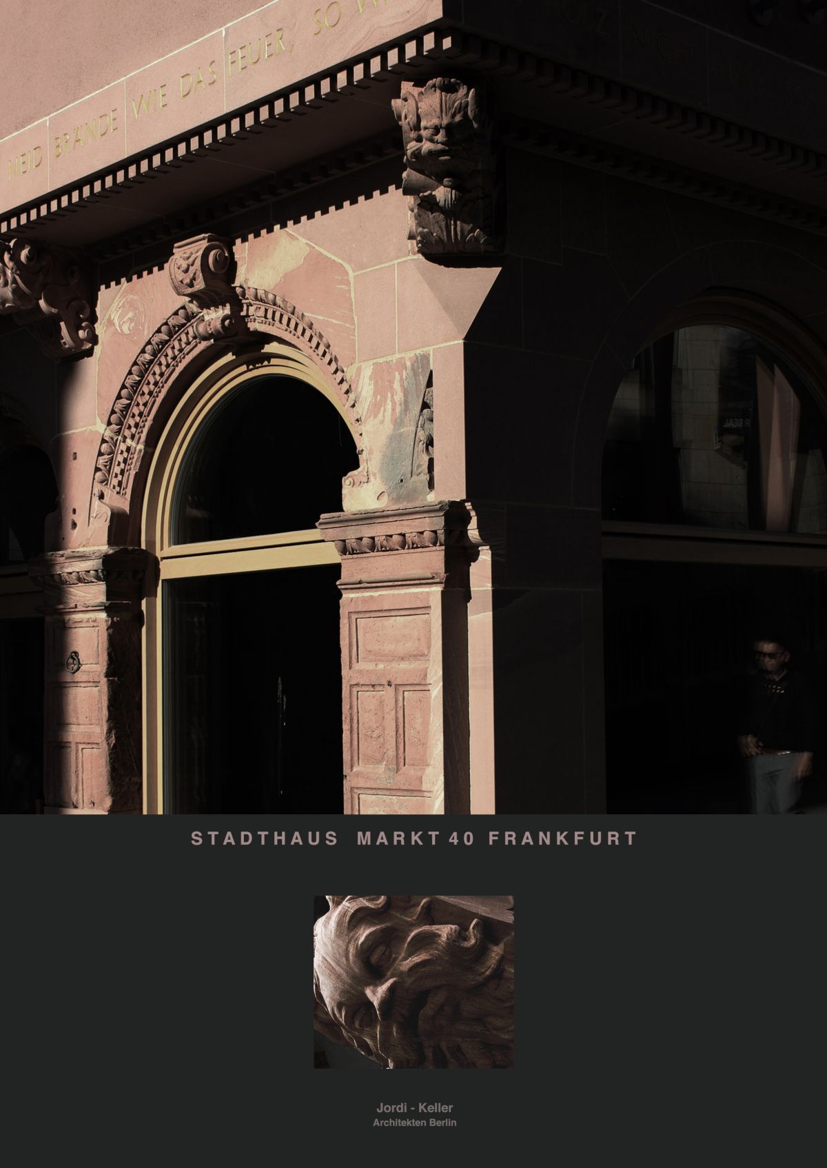 Frankfurt, Sandsteinfassade, Rundbogen, Portal, Poster, Architektur, Full HD, iPad-Hintergrundbild