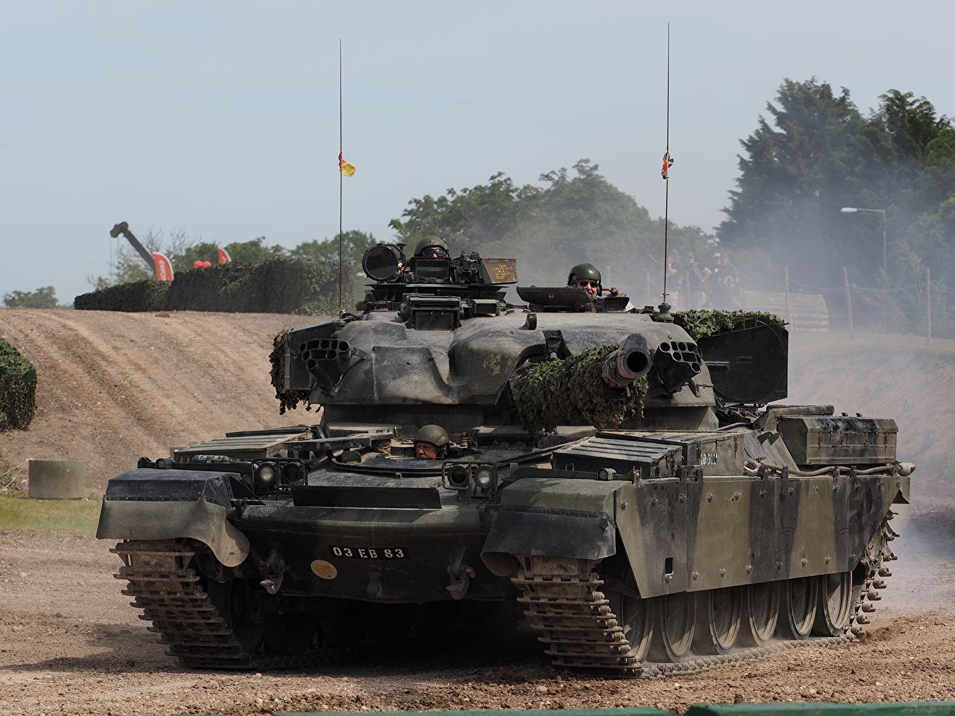 Chieftain, Kampfpanzer, Vorführung, Staub, HD, Hintergrundbild fürs Tablet
