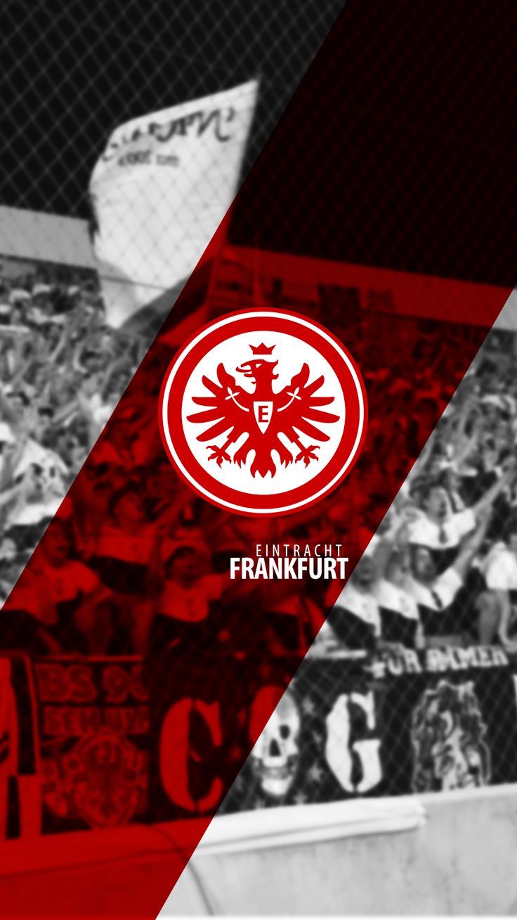 Eintracht Frankfurt, Vereinswappen, Adler, Fans, Rot-Schwarz, Sperrbildschirm fürs iPhone