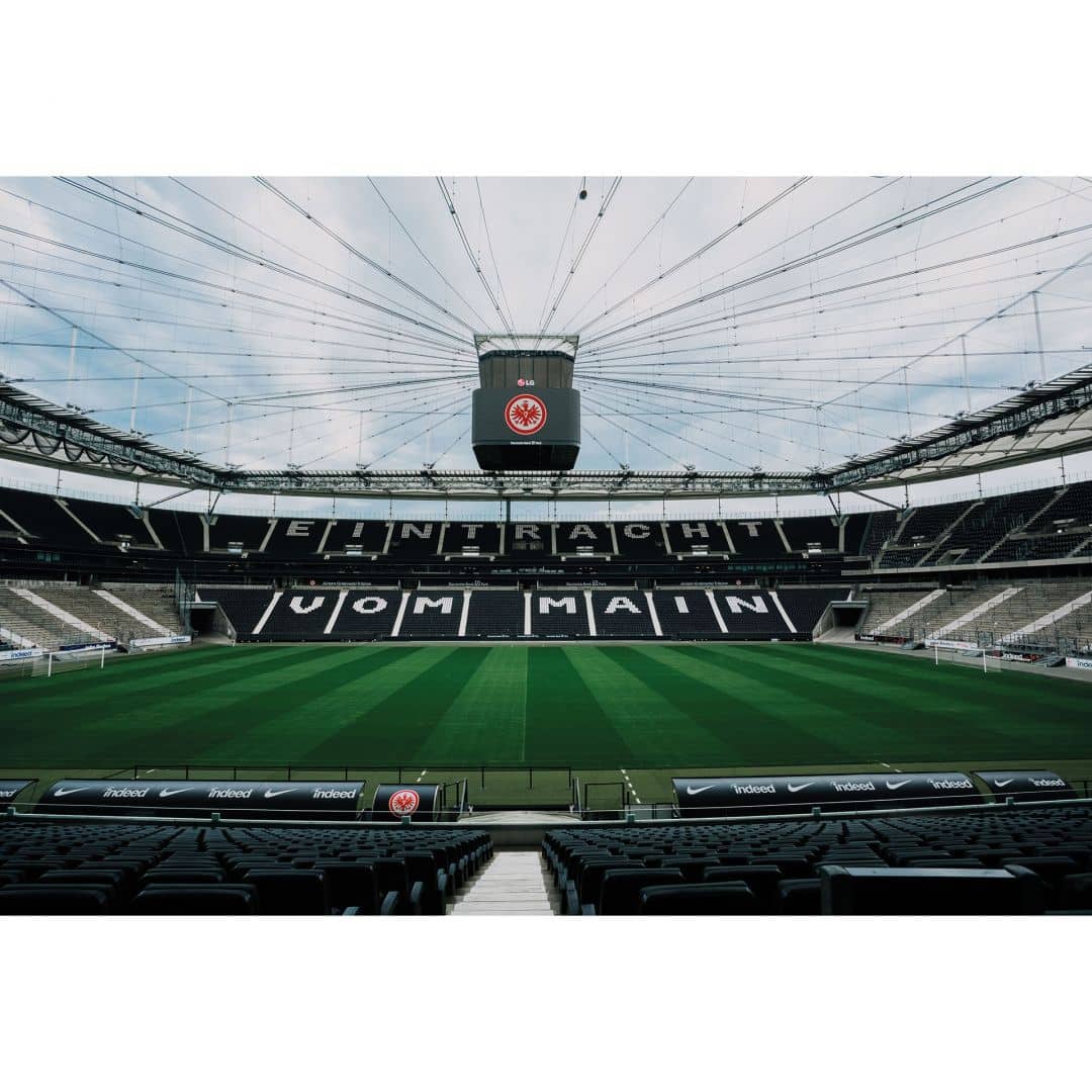 Deutsche Bank Park, Waldstadion, Stadion, Spielfeld, Tribüne, Hintergrundbild fürs iPad