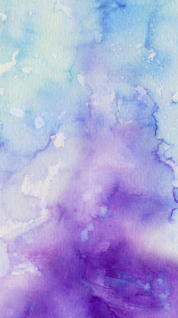 Aquarellverlauf, Violett, Blau, Abstrakt, Farbverlauf, HD, Sperrbildschirm fürs iPhone
