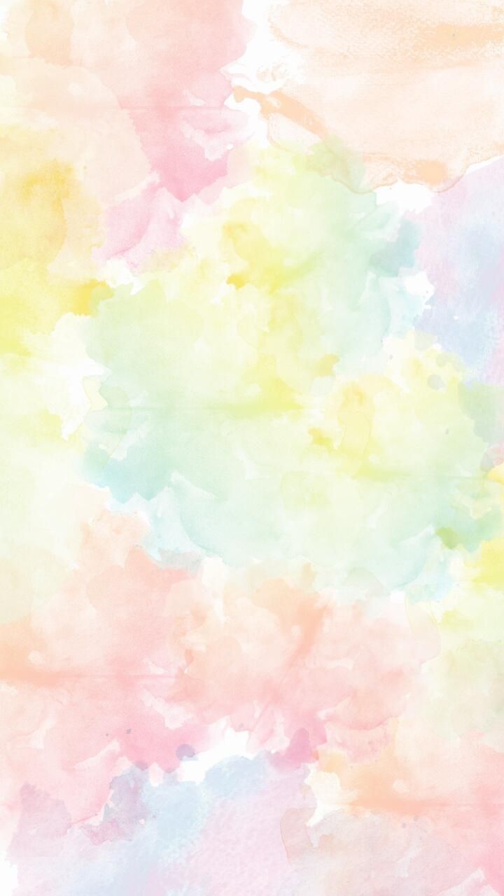 Aquarellflecken, Pastellfarben, Gelb, Rosa, Regenbogenfarben, Android-Hintergrundbild