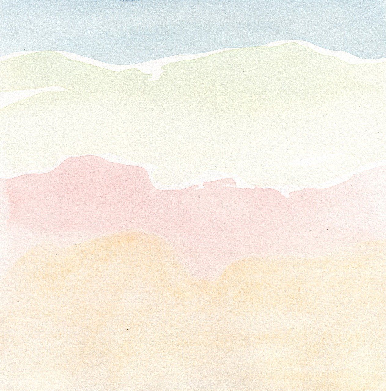 Aquarellschichten, Pastellstreifen, Gelb, Rosa, Hellgrün, Minimalistisch, HD, Tablet-Hintergrund