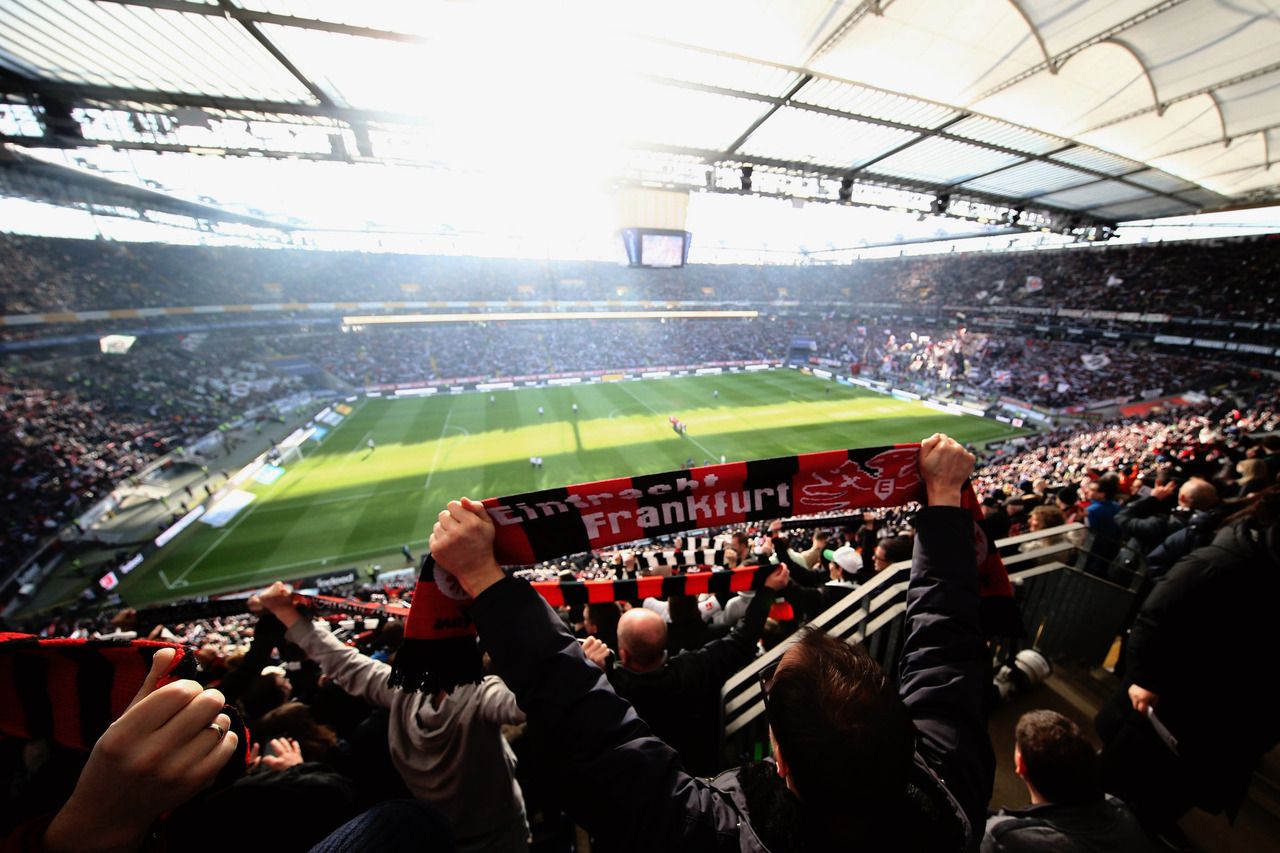 Eintracht Frankfurt, Fanschals, Deutsche Bank Park, Fans, Stadion, HD, Laptop-Hintergrundbild