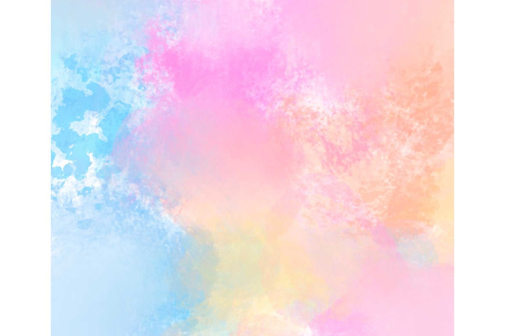 Aquarellverlauf, Pink, Hellblau, Pastellfarben, Abstrakt, HD, PC-Hintergrundbild