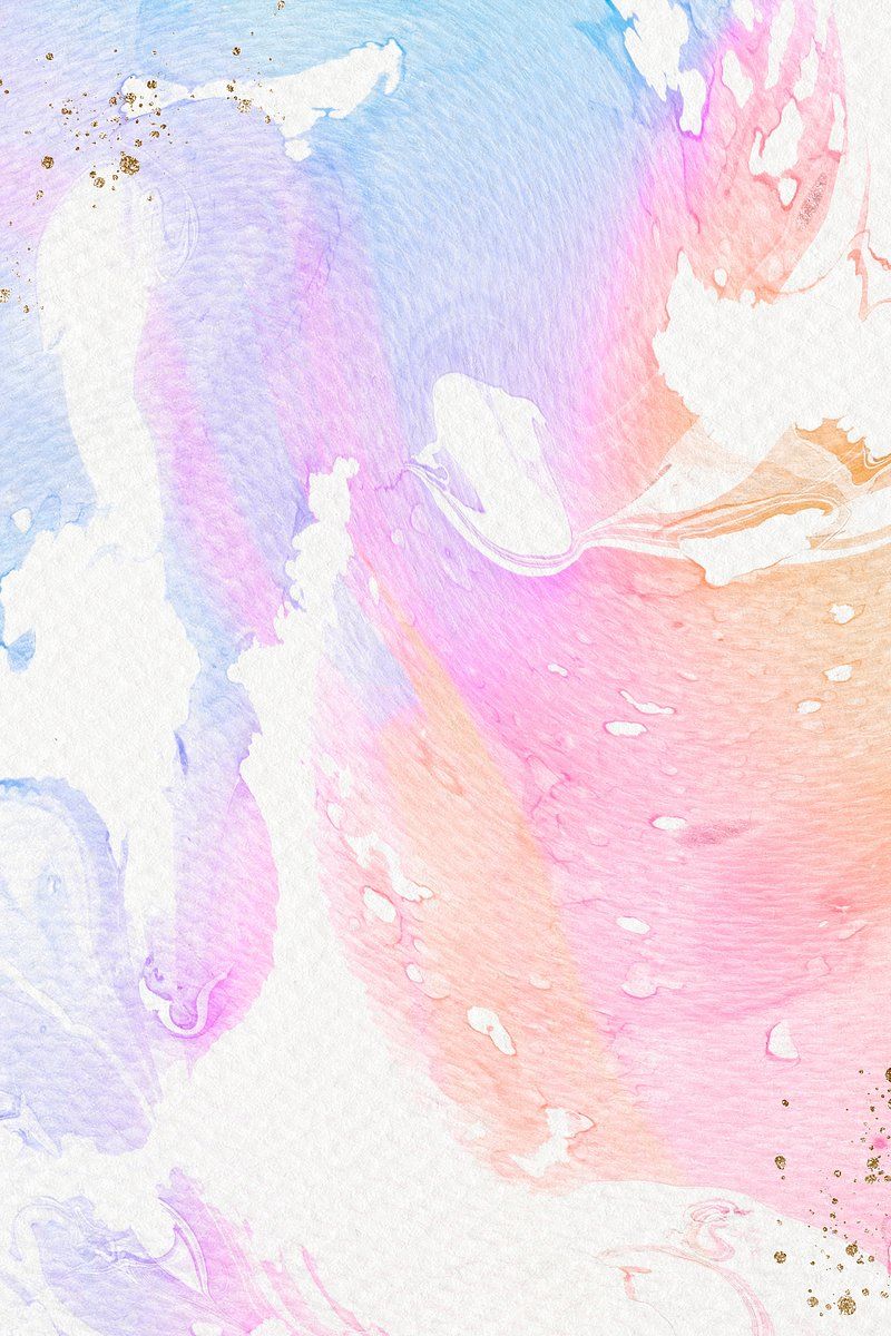 Aquarell, Pastellfarben, Rosa, Blau, Goldspritzer, Abstrakt, Sperrbildschirm fürs iPhone