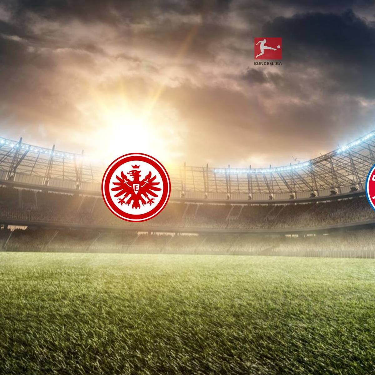 Eintracht Frankfurt, Bundesliga, Vereinswappen, Stadion, Sonnenlicht, Hintergrundbild fürs Tablet