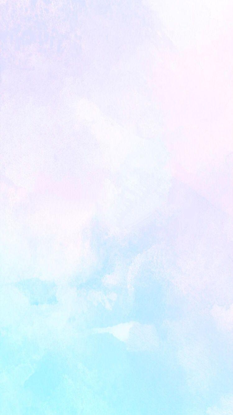 Aquarellverlauf, Pastellfarben, Hellblau, Lavendel, Rosa, HD, iPhone-Hintergrundbild