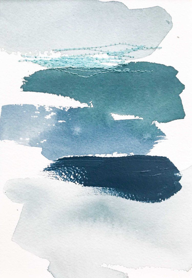Pinselstriche, Petrol, Dunkelblau, Aquarell, Minimalistisch, HD, Tablet-Hintergrund