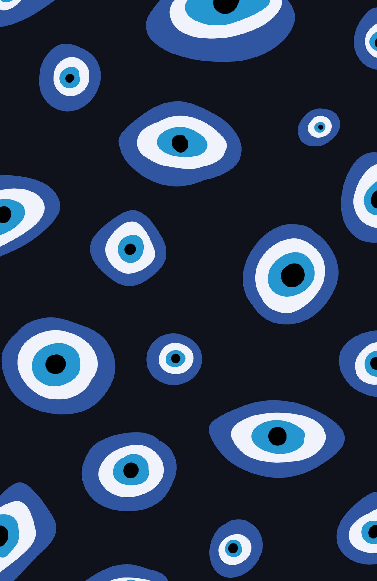 Nazar, Blaue Augen, Schwarzer Hintergrund, Muster, Full HD, Sperrbildschirm fürs iPhone