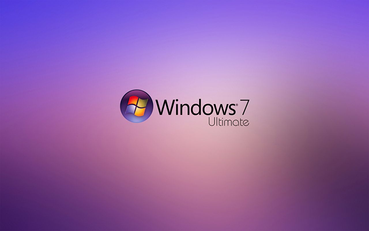 Windows 7 Ultimate, Windows-Logo, Lila, Farbverlauf, HD, Hintergrund für den Desktop