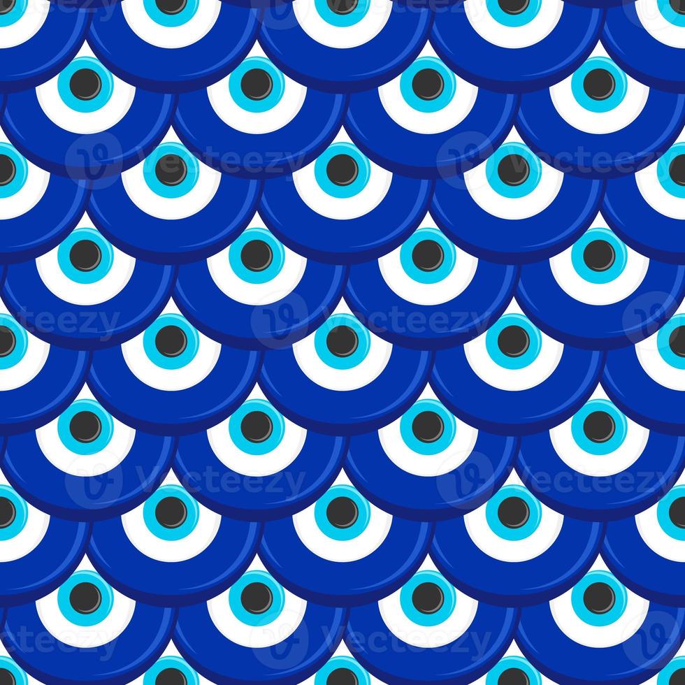 Nazar-Amulett, Schuppenmuster, Kobaltblau, Türkisches Auge, Hintergrundbild fürs iPad