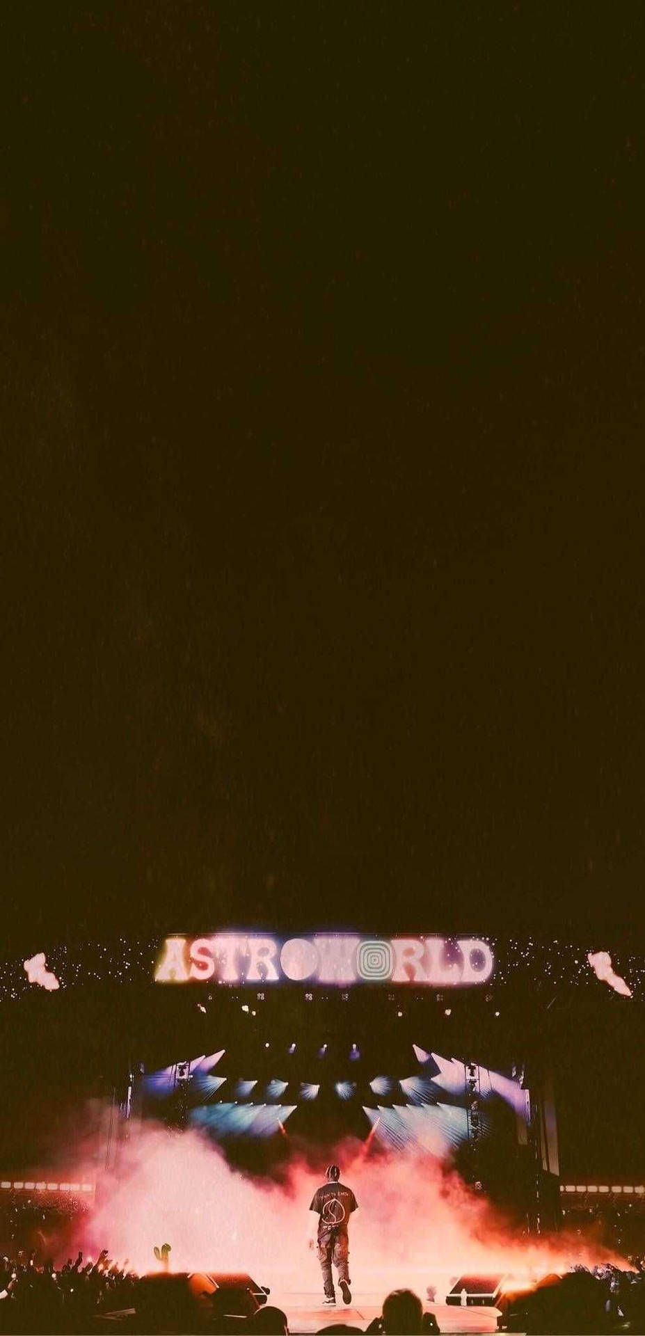 Travis Scott, Astroworld, Konzertbühne, Dunkel, HD, Handy-Hintergrund im Hochformat