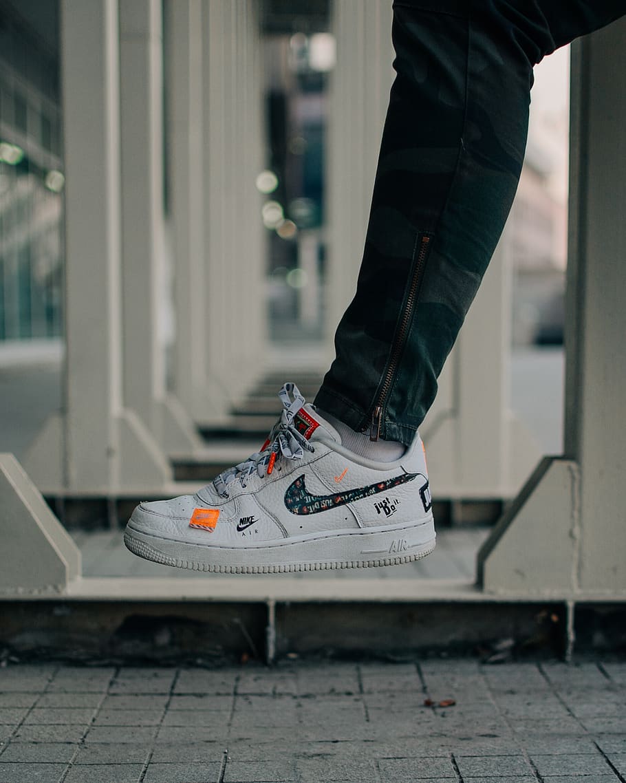 Nike Air Force 1, Treppe, Streetwear, Custom-Design, HD, iPad-Hintergrundbild
