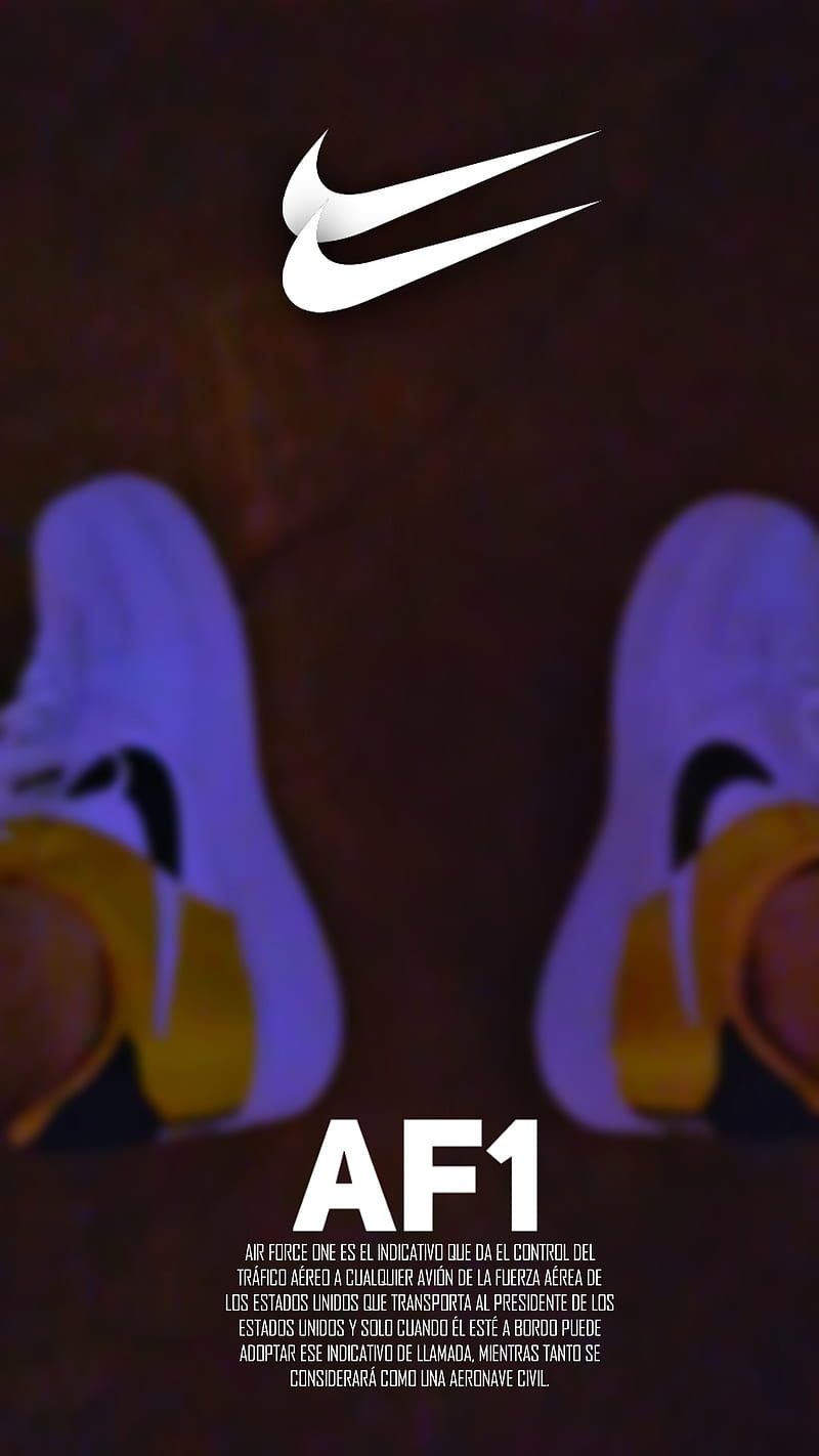AF1, Nike, Swoosh, Lila, Poster, HD, Handy-Hintergrund im Hochformat