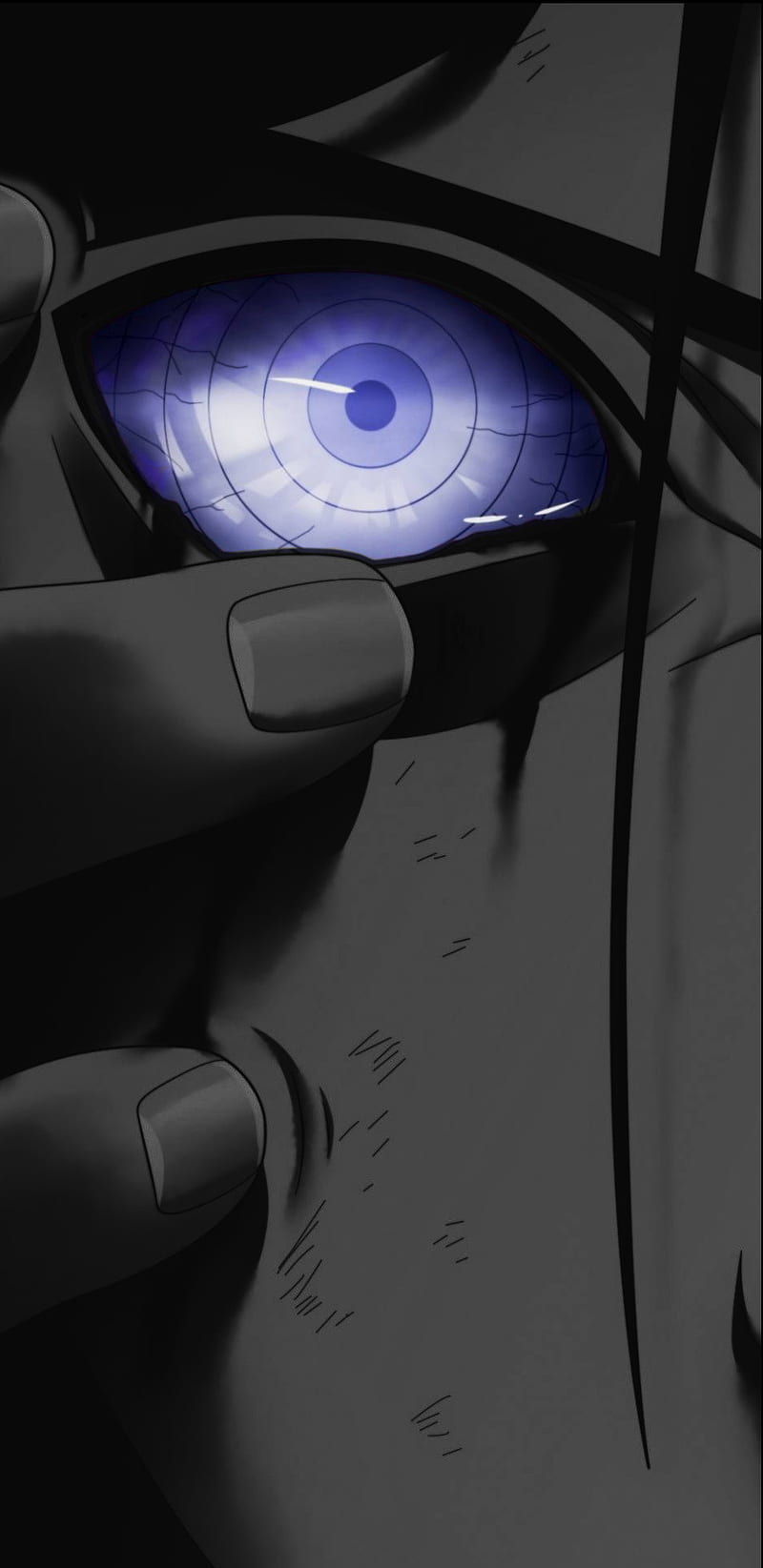 Pain, Rinnegan, Piercings, Grau, Nahaufnahme, HD, Hintergrundbild fürs Handy