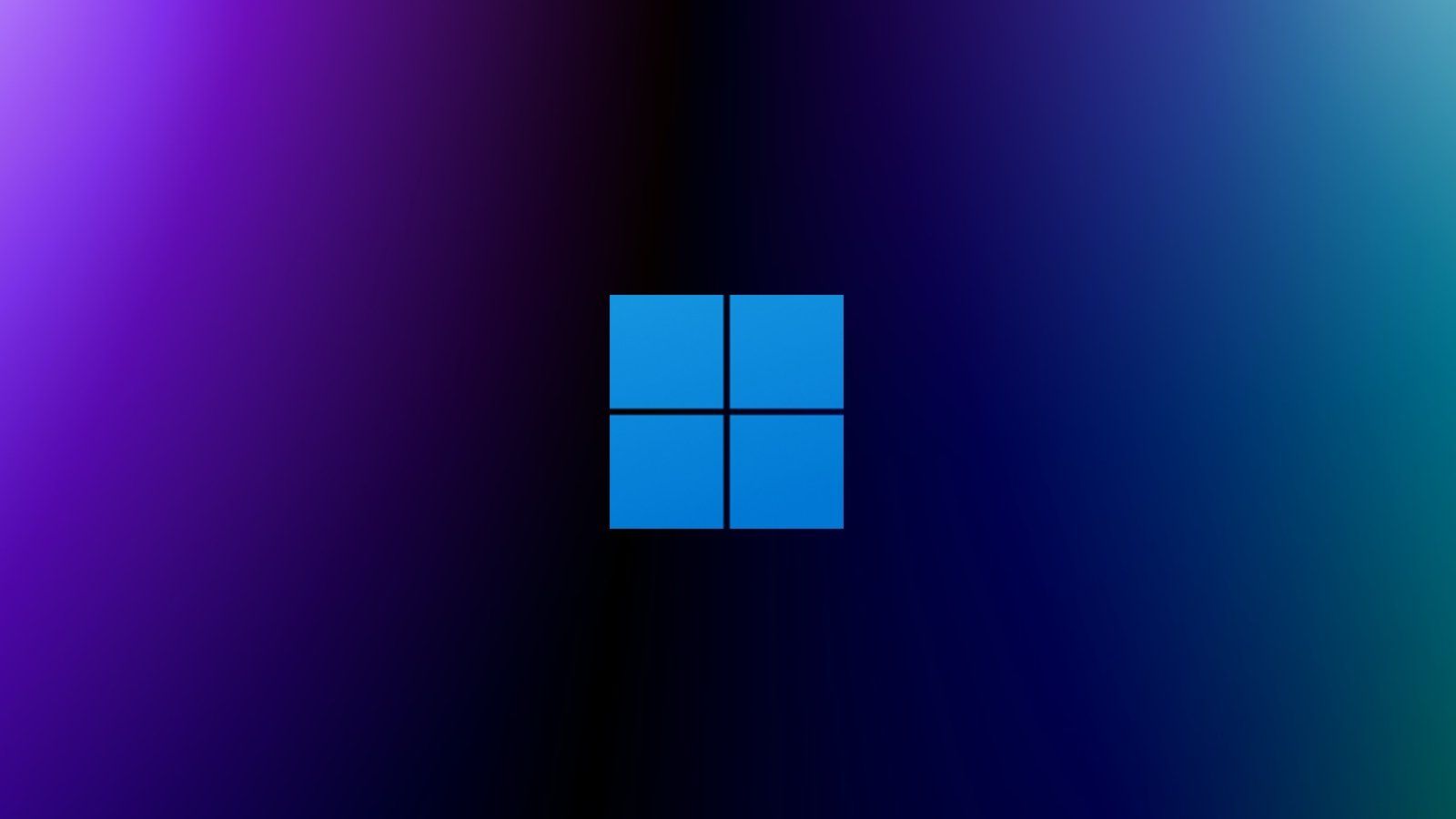 Windows 11, Windows-Logo, Lila, Blau, Farbverlauf, Minimalistisch, HD, PC-Hintergrundbild