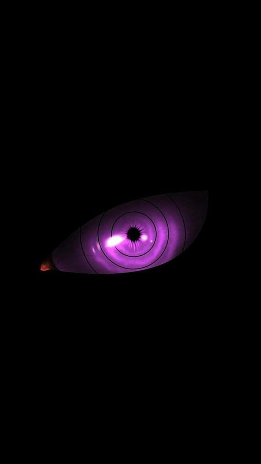 Rinnegan, Auge, Lila, Schwarzer Hintergrund, HD, Sperrbildschirm fürs iPhone