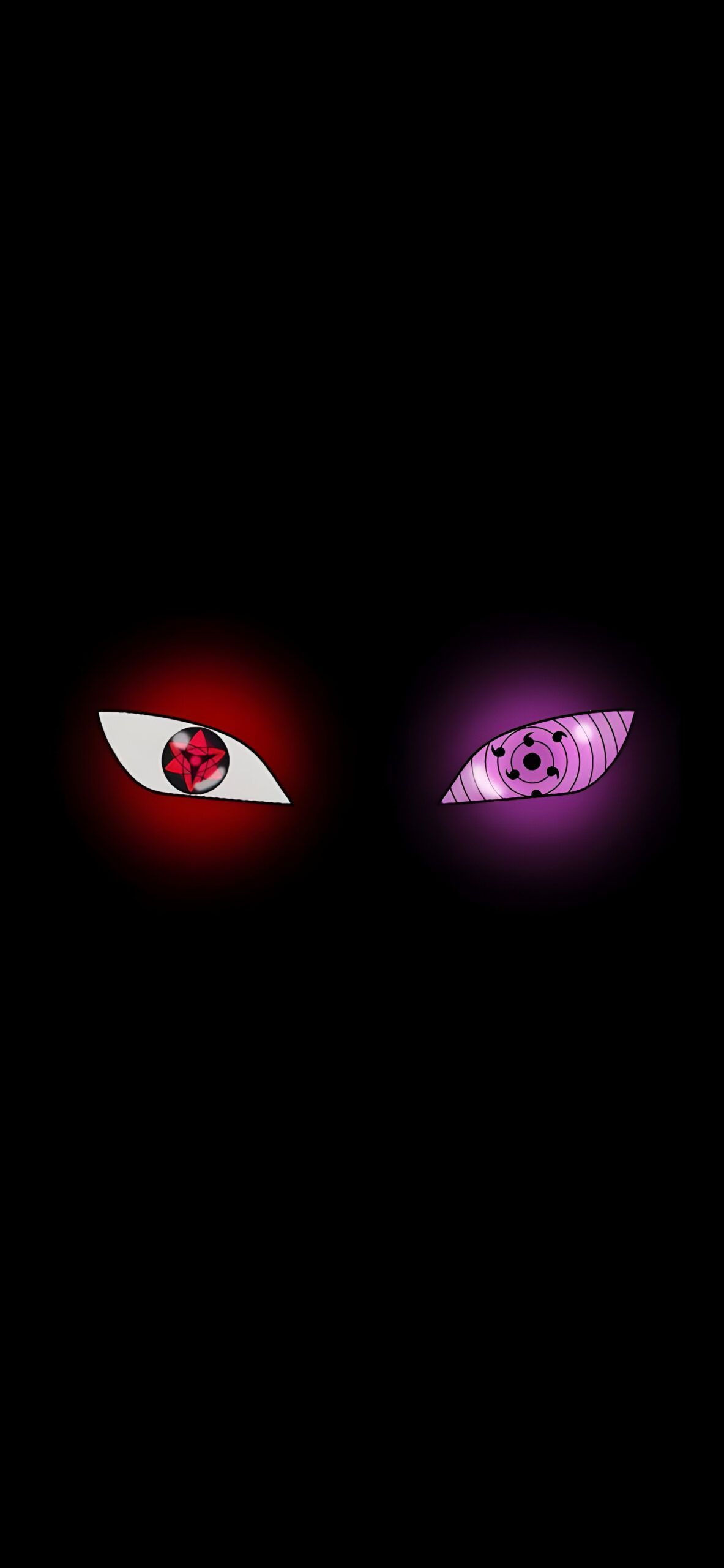 Sharingan, Rinnegan, Augen, Schwarzer Hintergrund, Full HD, Sperrbildschirm fürs iPhone