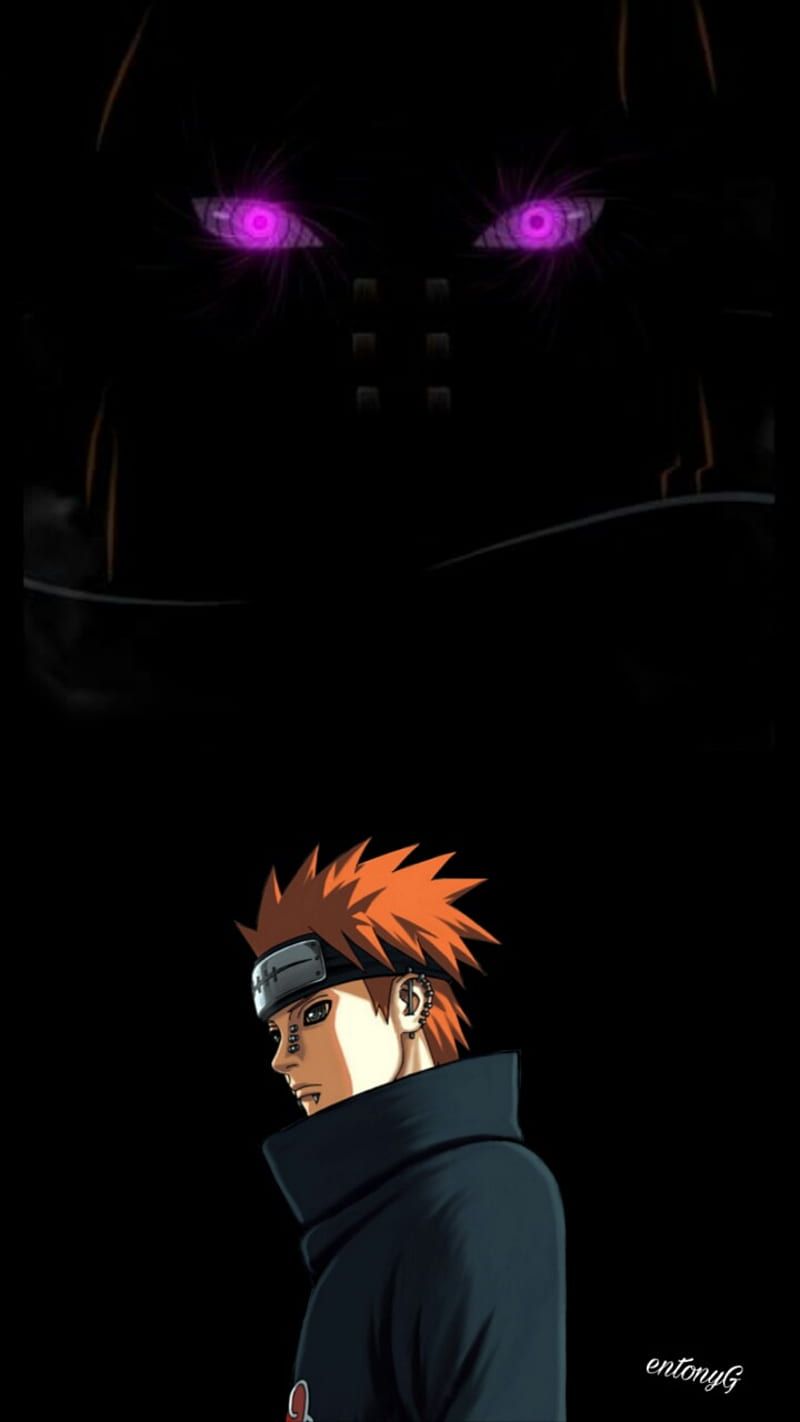 Pain, Rinnegan, Akatsuki, Dunkel, Naruto, HD, Hintergrundbild fürs Handy