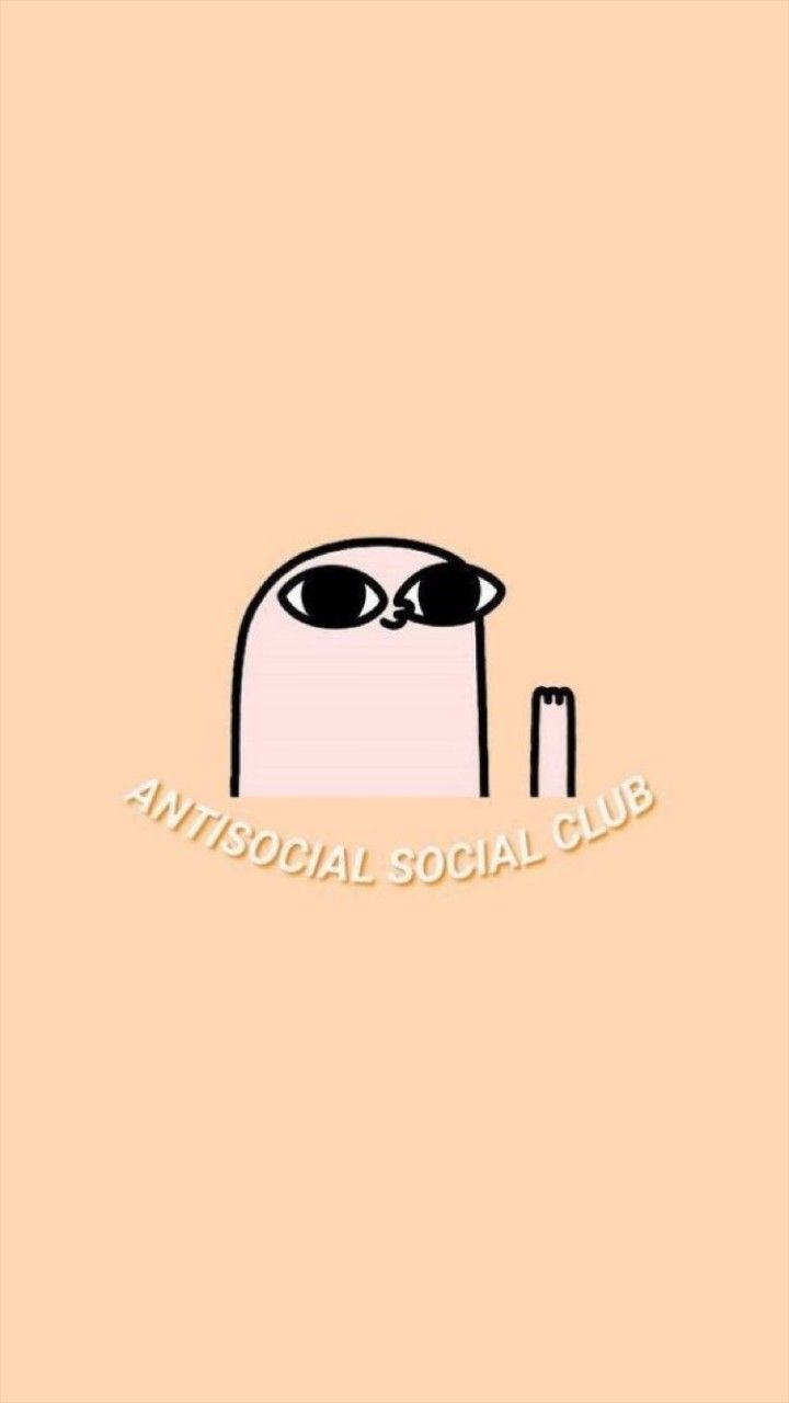 Ketnipz, Sonnenbrille, Antisocial Social Club, Pfirsichfarben, Comic, Android-Hintergrundbild