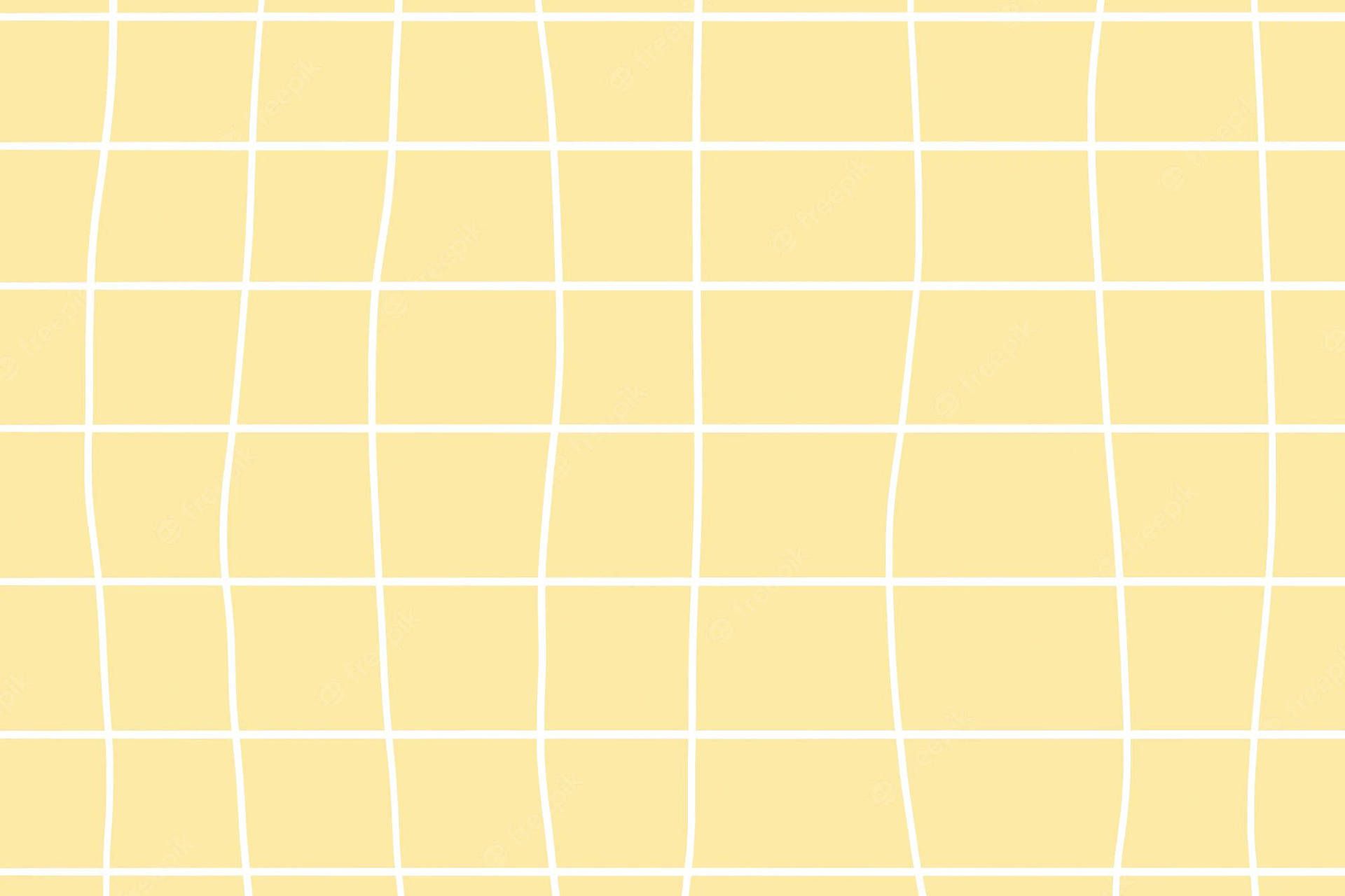 Gittermuster, Gelb, Pastellgelb, Karomuster, Weiße Linien, Full HD, PC-Hintergrundbild