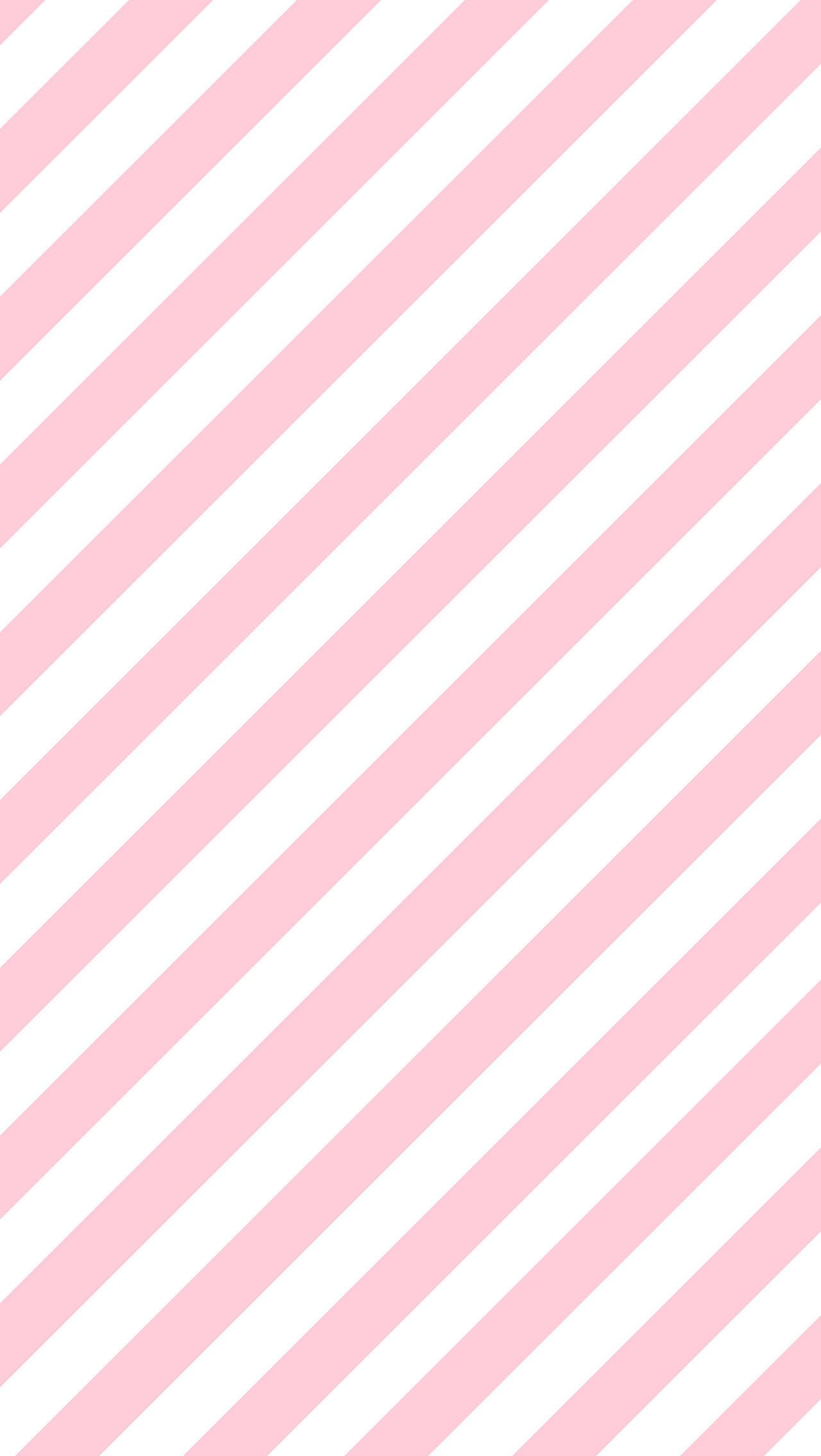 Diagonale Streifen, Rosa-Weiß, Streifenmuster, Pastell, Minimalistisch, Full HD, iPhone-Hintergrundbild