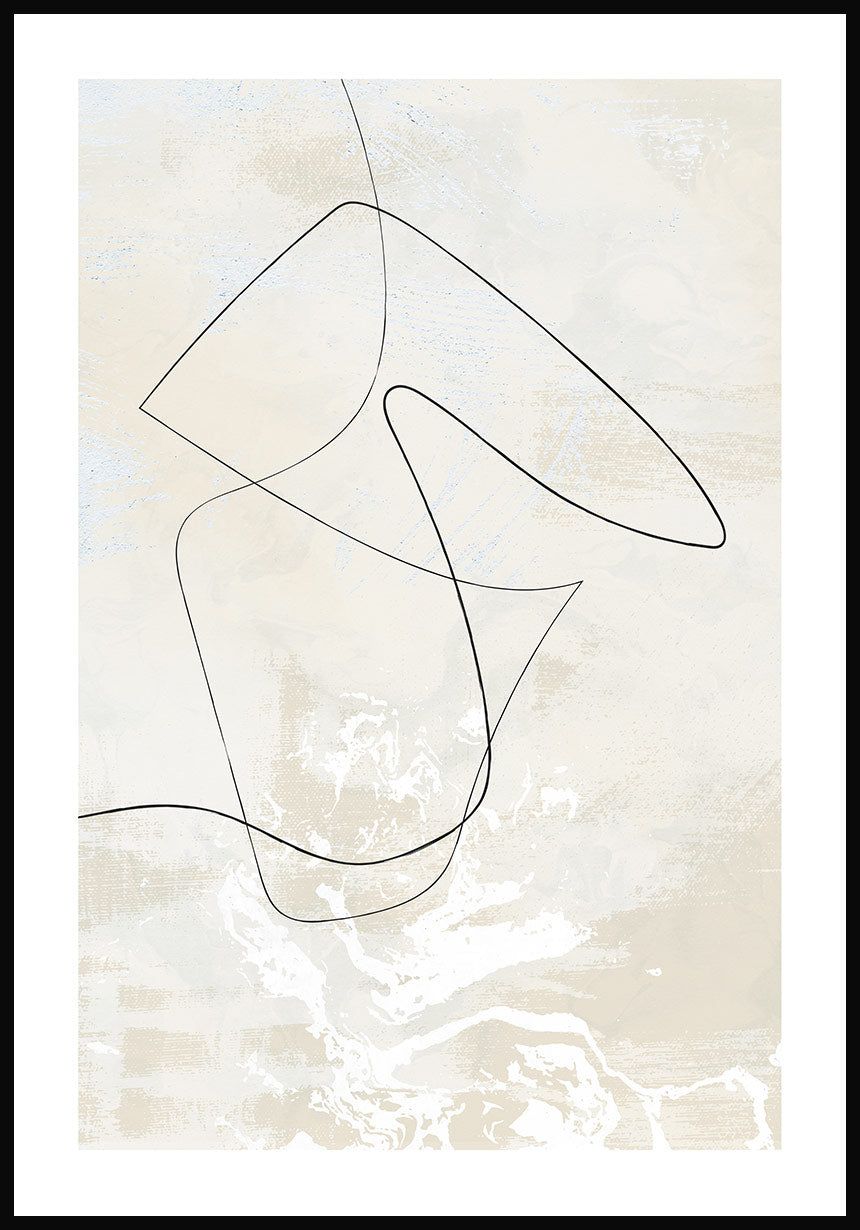 Abstrakte Linien, Bilderrahmen, Marmor, Minimalistisch, Grau, Hintergrundbild fürs Tablet