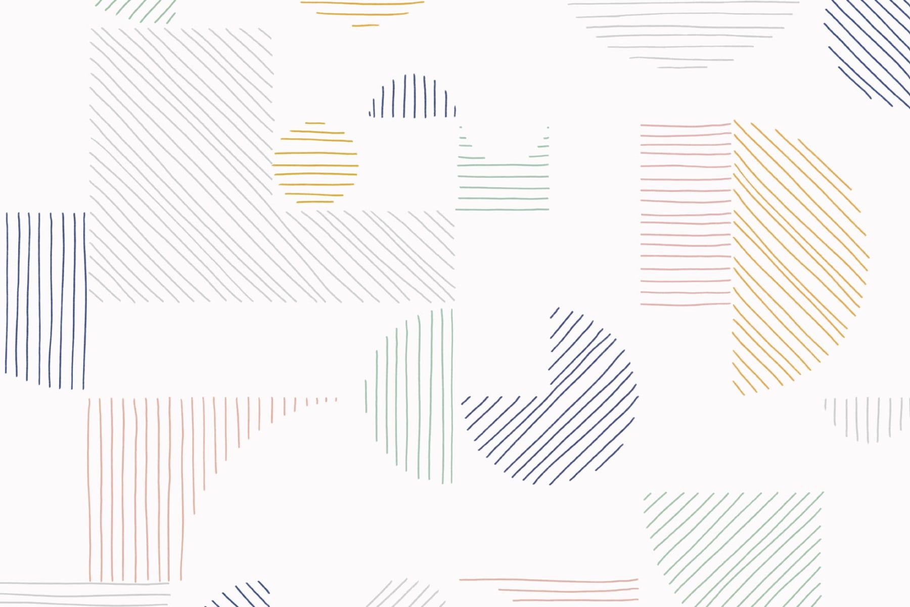 Geometrische Formen, Halbkreise, Schraffur, Pastell, Modern, HD-Hintergrundbild für PC