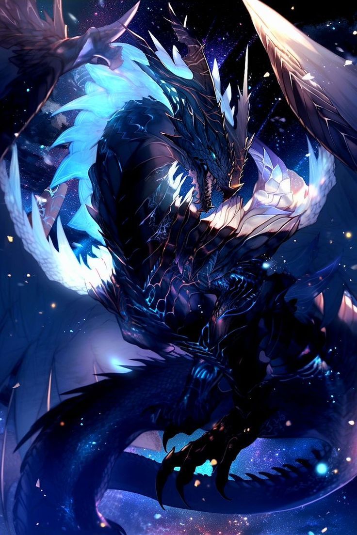 Drache, Blau, Eis, Dunkel, Fantasy, HD, Sperrbildschirm fürs iPhone