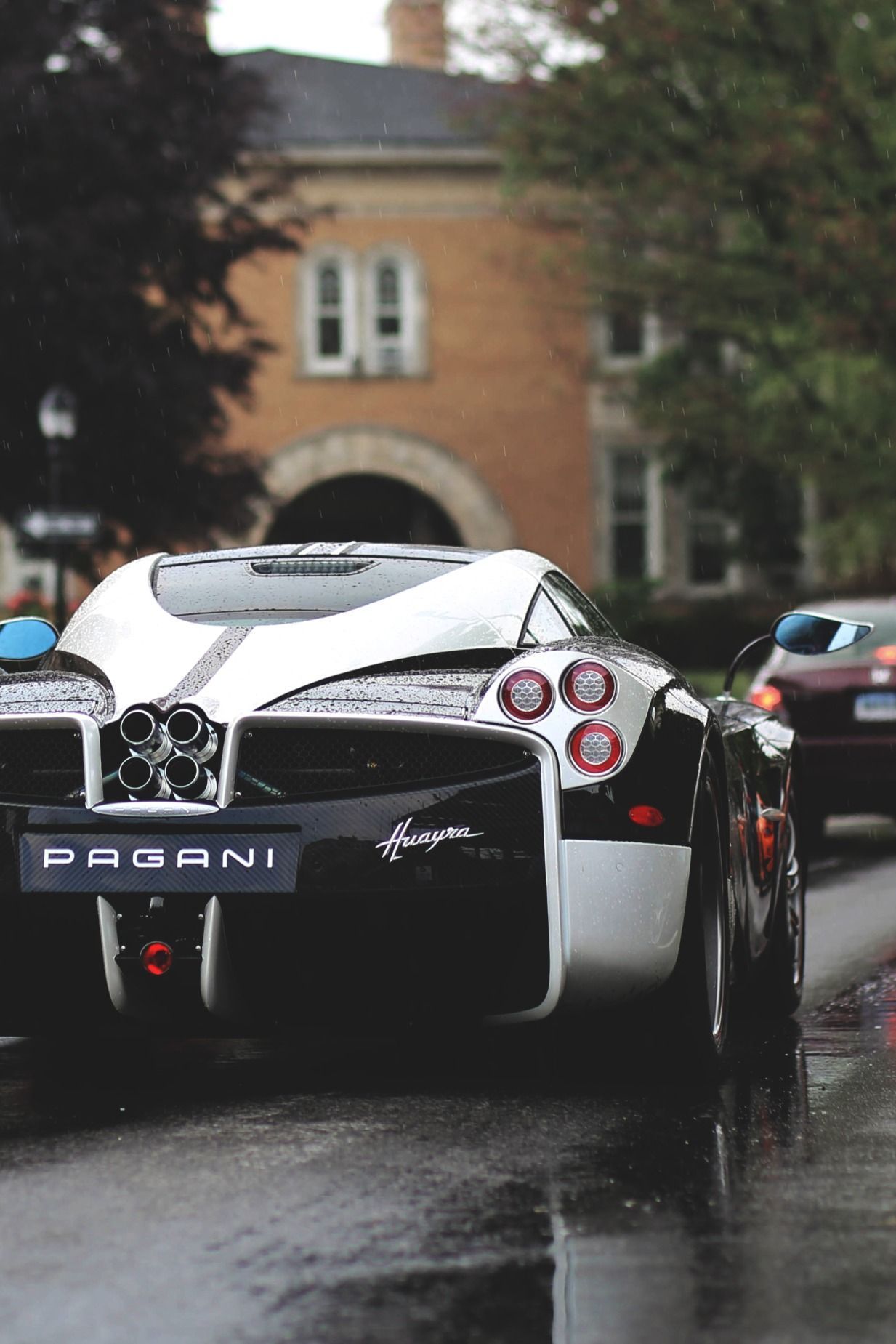 Pagani Huayra, Pagani, Heckansicht, Hypercar, Weiß, Full HD, Hintergrundbild fürs Tablet
