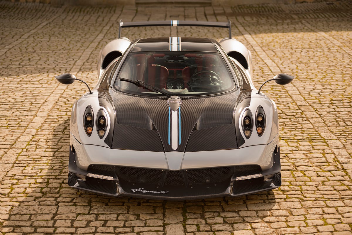 Pagani Huayra BC, Pagani, Frontansicht, Kopfsteinpflaster, Carbon, Hintergrund