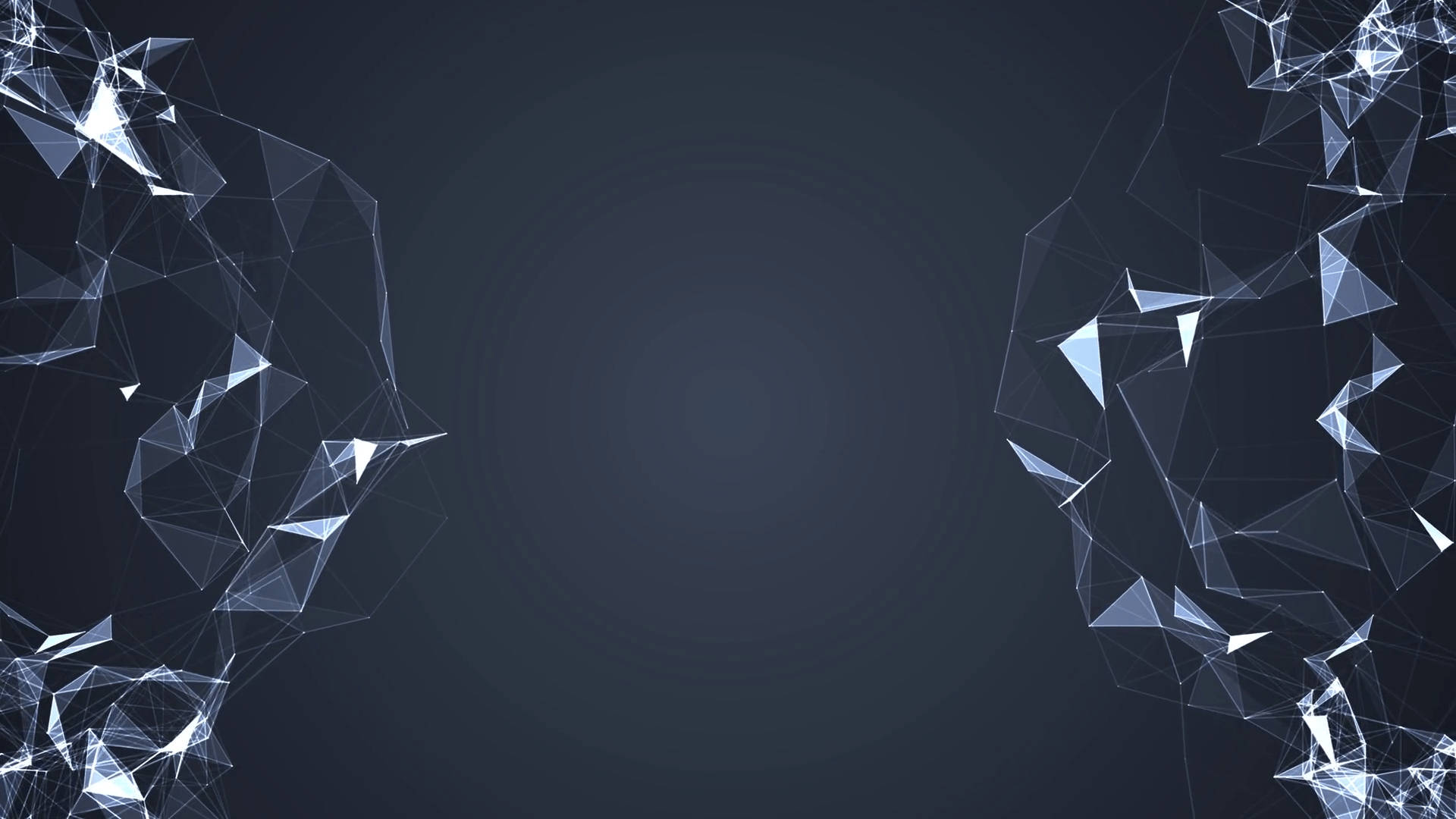 Polygonnetz, Plexus, Dunkelgrau, Abstrakt, Minimalistisch, Full HD, Breitbild-Hintergrundbild