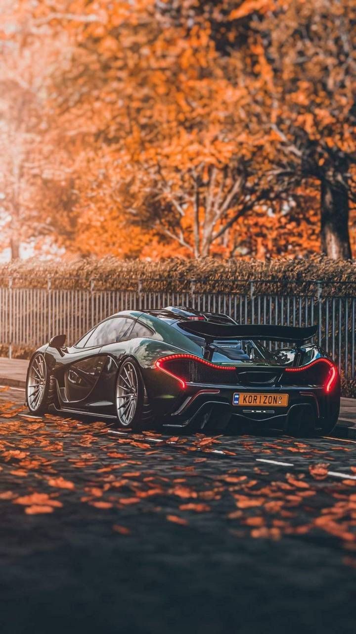 McLaren P1, Herbstlaub, Oranges Laub, Hypercar, HD, Sperrbildschirm fürs iPhone