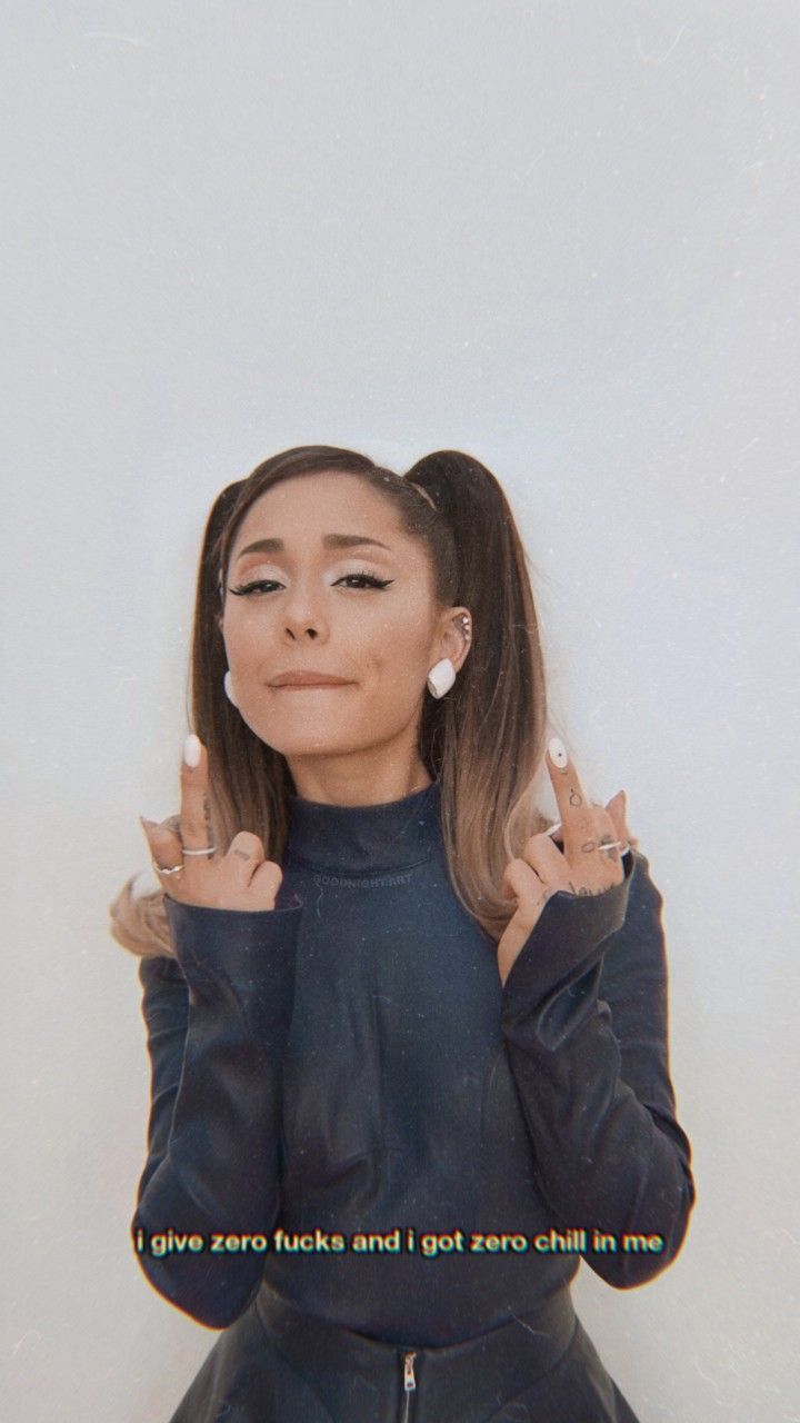 Ariana Grande, Liedzeile, Hellgrau, Pullover, HD, Sperrbildschirm fürs iPhone
