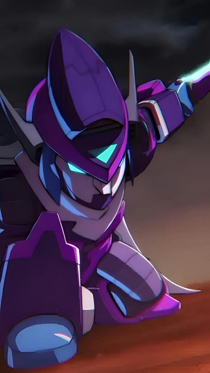 Mortis, Roboter-Skin, Lila, Sci-Fi, Dunkel, Hintergrundbild für iPhone und Android