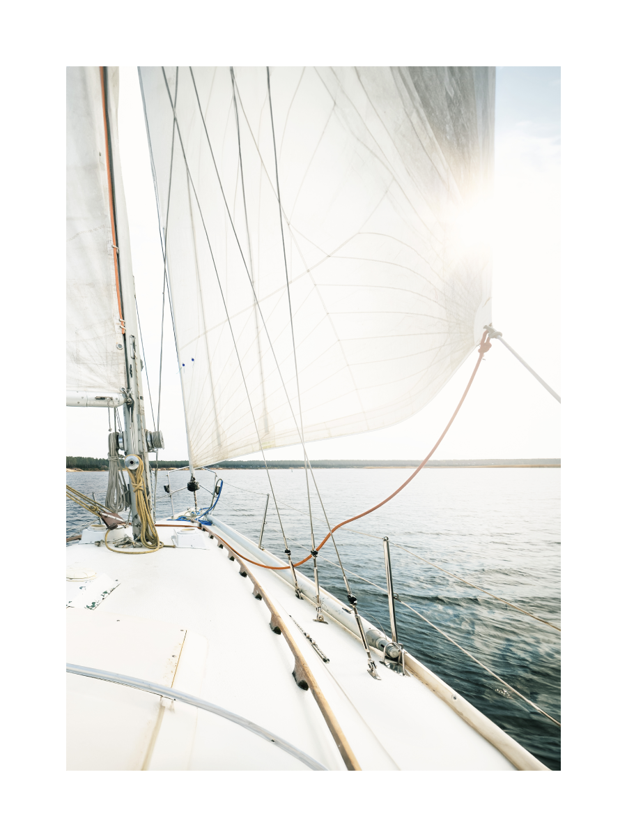 Segelboot, Segel, Deck, Weiß, Hell, HD, Hintergrundbild fürs Tablet