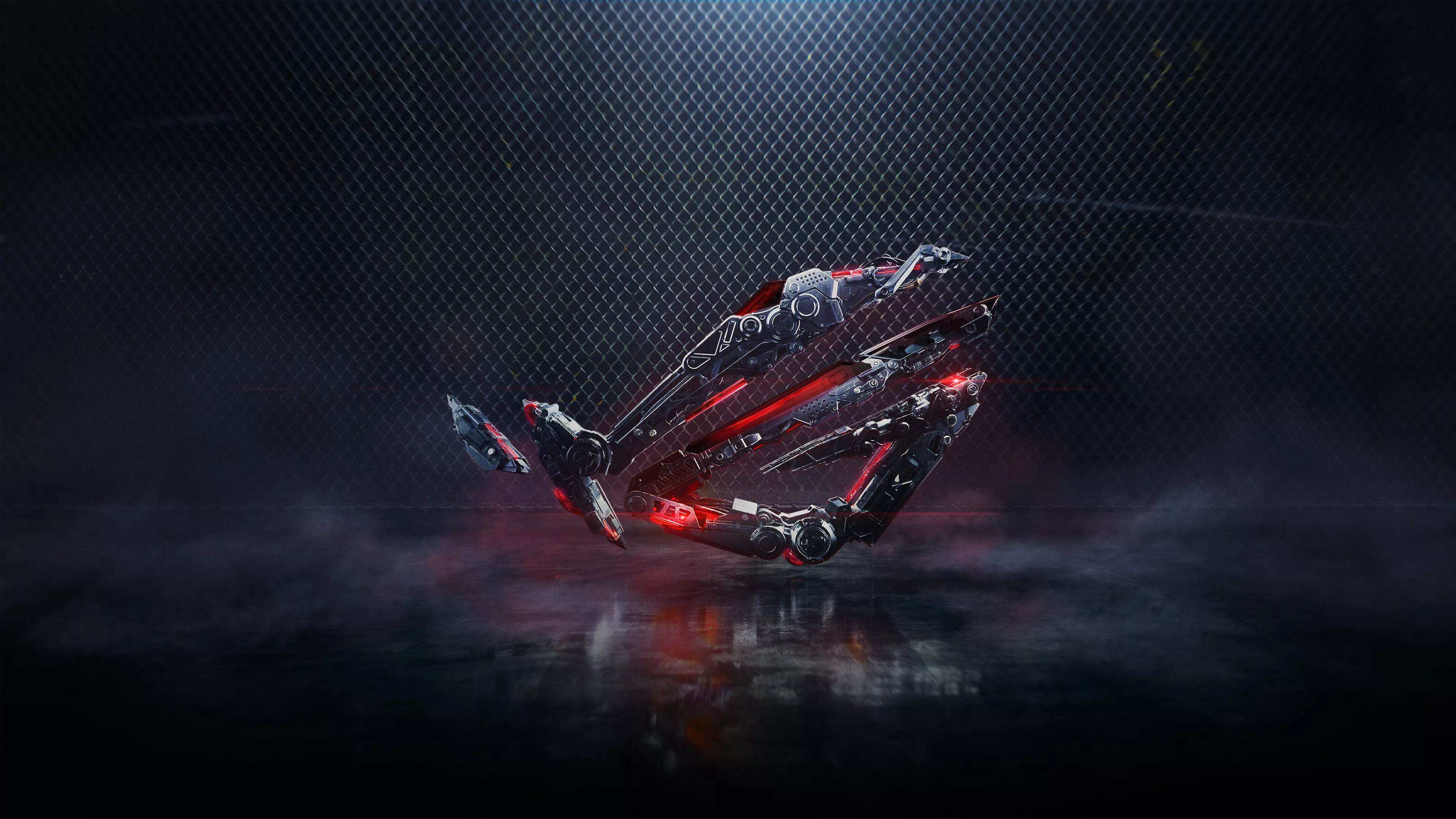 Logo, Rot, Schwarz, 3D-Render, Gaming, 4K, Desktop-Hintergrund für Windows