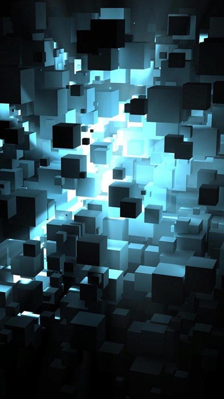Würfel, Explosion, Partikel, Schwarz-Weiß, 3D-Effekt, HD, Handy-Hintergrund im Hochformat