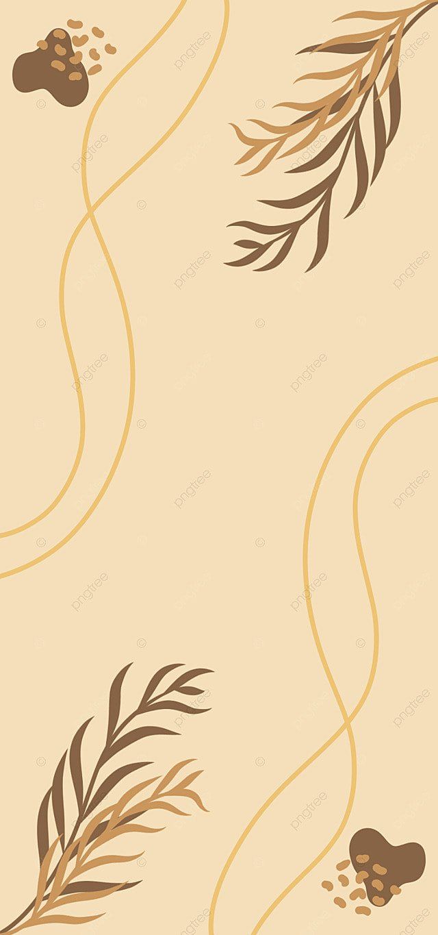 Palmblätter, Linien, Boho, Beige, Abstrakt, Hintergrundbild für iPhone und Android