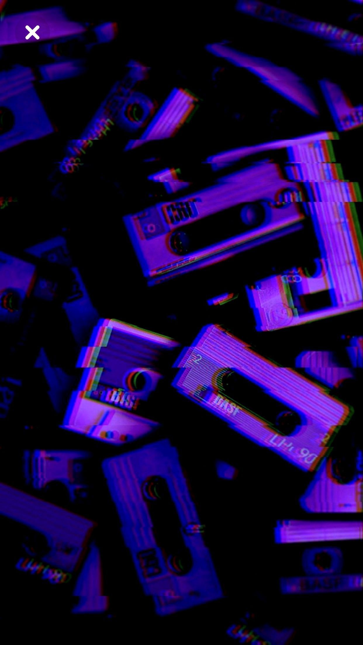 Abstrakt, 3D-Formen, Violett, Dunkel, Neon, Full HD, Handy-Hintergrund im Hochformat