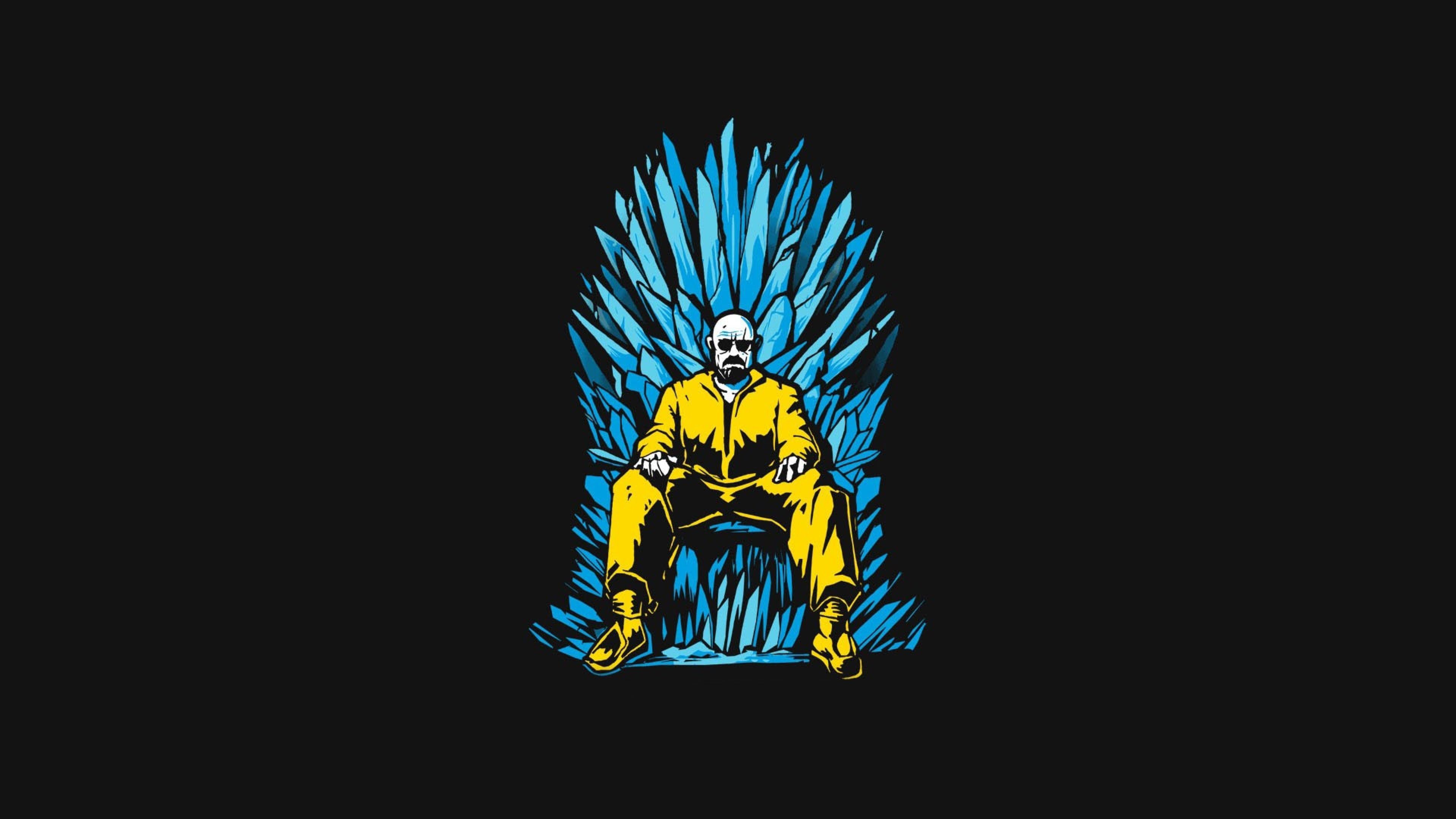 Walter White, Breaking Bad, Eiserner Thron, Game of Thrones, Fan-Art, 4K, PC-Hintergrundbild