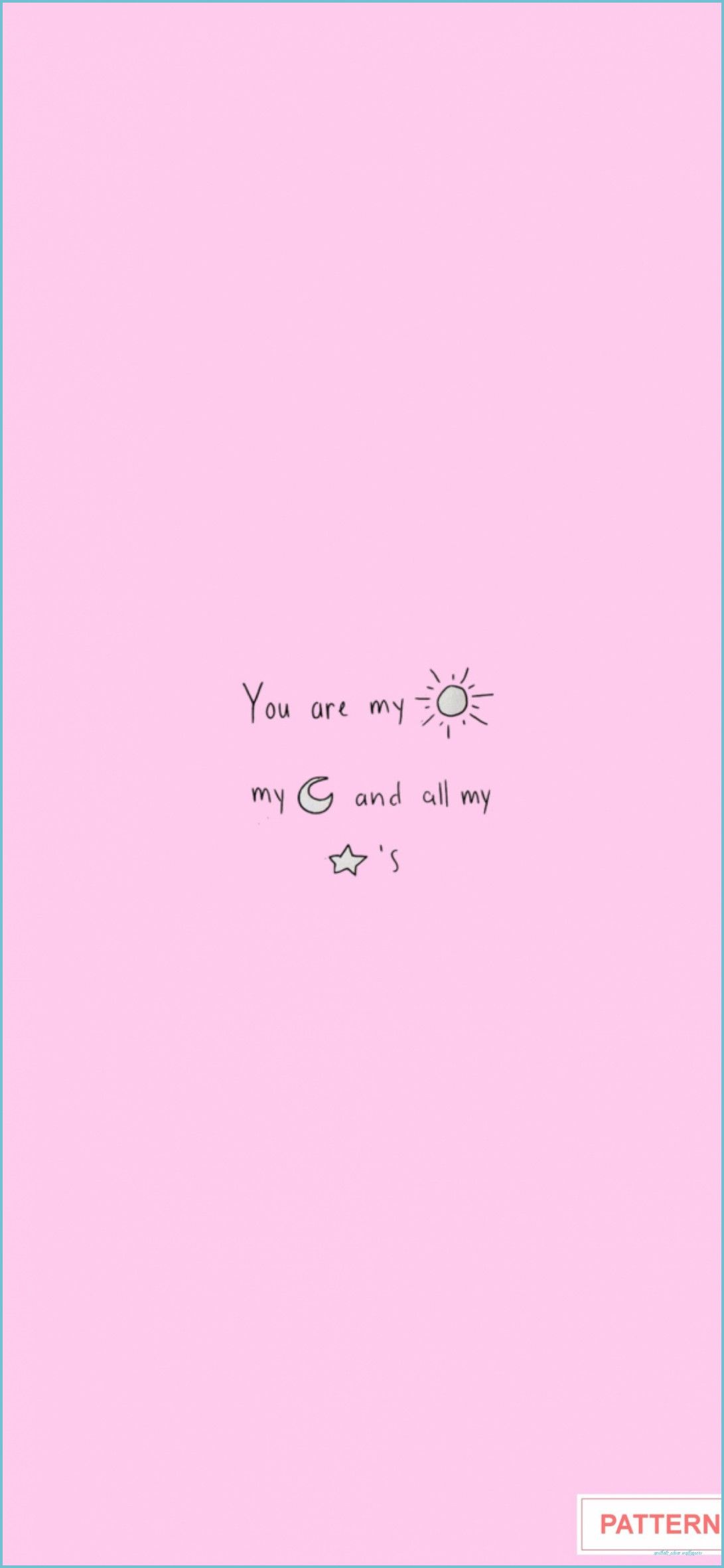 Spruch, Rosa Hintergrund, Minimalistisch, Handschrift, Full HD, Sperrbildschirm fürs iPhone