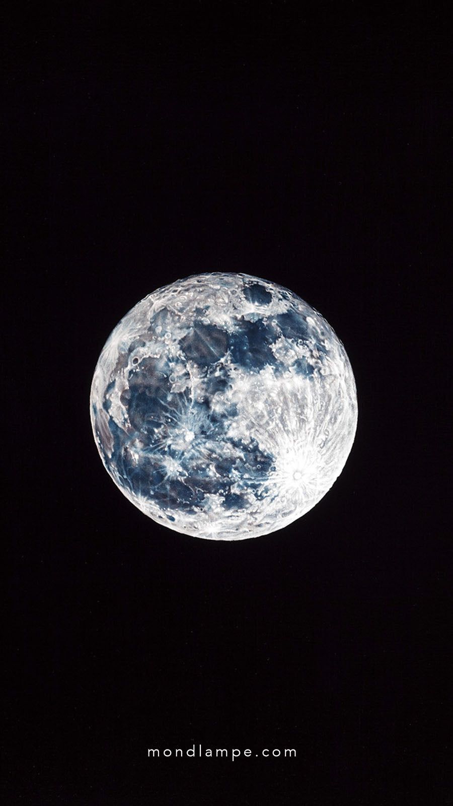 Vollmond, Mond, Schwarzer Hintergrund, Minimalismus, HD, Sperrbildschirm fürs iPhone