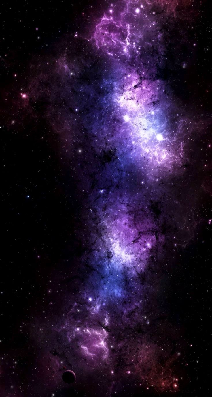 Galaxie, Nebel, Lila, Sterne, HD, Handy-Hintergrund im Hochformat